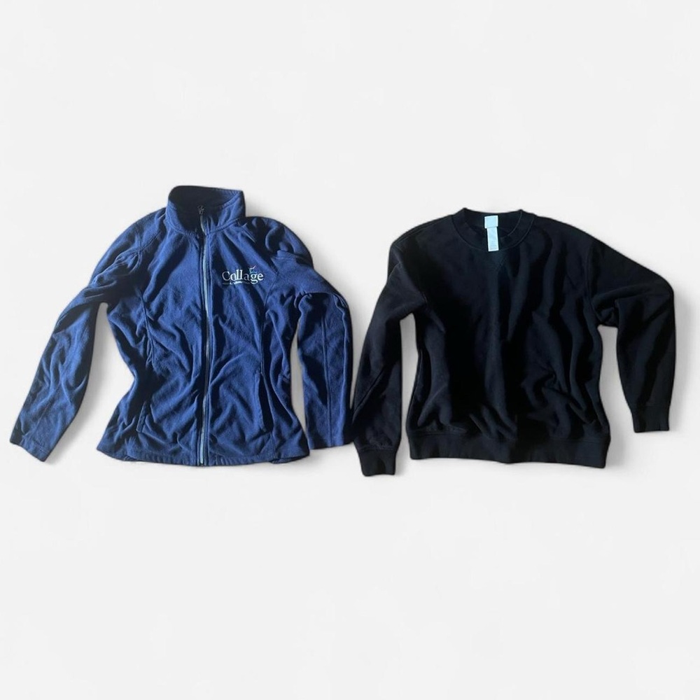 2 PK Navy and Black Sweater and Crewneck Bundle